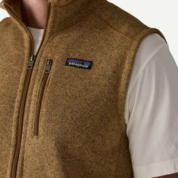 Men's Better Sweater Fleece Vest Color Grayling Brown - Picture 5 of 6